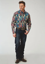 Load image into Gallery viewer, Roper 1909 Vintage Patchwork Print (Multi) - Men's Western Shirt
