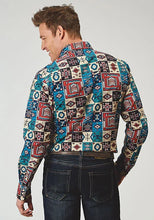 Load image into Gallery viewer, Roper 1909 Vintage Patchwork Print (Multi) - Men's Western Shirt
