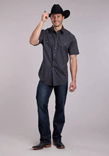 Load image into Gallery viewer, Roper 2831 Aztec Print (Grey) - Men's Short Sleeve Western Shirt
