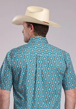 Load image into Gallery viewer, Roper 2887 Vintage Paisley (Blue) - Men's Short Sleeve Shirt
