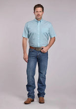 Load image into Gallery viewer, Roper 2893 Four Point Foulard (Teal) - Men's Short Sleeve Shirt
