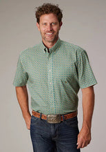 Load image into Gallery viewer, Roper 2021 Sedona Foulard (Turquoise) - Men's Short Sleeve Shirt
