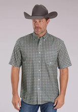 Load image into Gallery viewer, Roper 2501 Medallion Foulard (Grey) - Men's Short Sleeve Shirt
