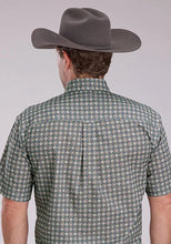 Load image into Gallery viewer, Roper 2501 Medallion Foulard (Grey) - Men's Short Sleeve Shirt
