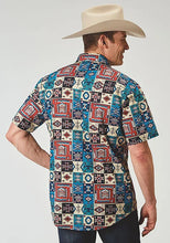 Load image into Gallery viewer, Roper 1909 Vintage Patchwork (Multi) - Men's Short Sleeve Shirt
