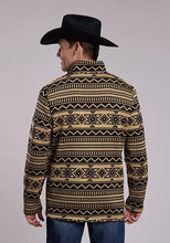 Load image into Gallery viewer, Roper 3297 Diamond Fleece (Black) - Men's Quarter Zip Sweater
