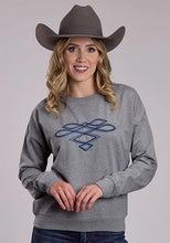 Load image into Gallery viewer, Roper 3108 Boot Stitch (Grey) - Women's Pullover Sweatshirt

