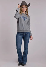 Load image into Gallery viewer, Roper 3108 Boot Stitch (Grey) - Women's Pullover Sweatshirt
