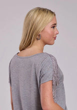 Load image into Gallery viewer, Roper 2866 Fringe Trim (Grey) - Women's T-Shirt
