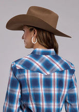Load image into Gallery viewer, Roper 3290 Star Dobby (Blue) - Women's Western Shirt
