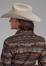 Load image into Gallery viewer, Roper 2175 Distressed Aztec (Brown) - Women's Western Shirt
