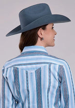 Load image into Gallery viewer, Roper 2832 Vertical Stripe (Blue) - Women's Western Shirt

