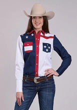 Load image into Gallery viewer, Roper Colorblock Americana (Multi) - Women's Western Shirt
