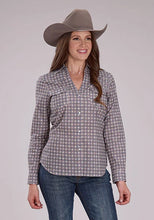 Load image into Gallery viewer, Roper 2501 Medallion Foulard (Grey) - Women's Western Shirt
