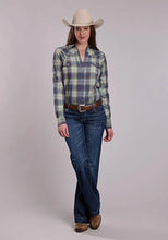 Load image into Gallery viewer, Roper 3229 Cedar Plaid (Navy) - Women's Western Shirt
