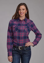 Load image into Gallery viewer, Roper 2206 Unlined Flannel (Purple) - Women's Western Shirt
