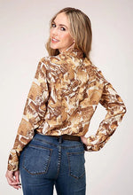Load image into Gallery viewer, Roper 1777 Collage Print (Brown) - Women's Western Blouse
