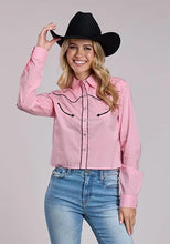 Load image into Gallery viewer, Roper 2862 Solid Arrows (Pink) - Women's Western Blouse

