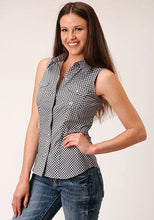 Load image into Gallery viewer, Roper 1460 Diamond Star Geo (Grey) - Women's Sleeveless Shirt
