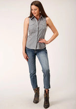 Load image into Gallery viewer, Roper 1460 Diamond Star Geo (Grey) - Women's Sleeveless Shirt

