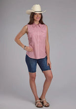 Load image into Gallery viewer, Roper 2500 Saltillo Foulard (Rust) - Women's Sleeveless Shirt
