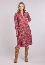 Load image into Gallery viewer, Roper 2612 Banana Paisley (Red) - Women's Dress
