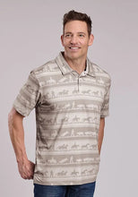 Load image into Gallery viewer, Roper 3019 Cowboy Rugby (Brown) - Men's Activewear Shirt
