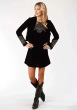 Load image into Gallery viewer, Roper 3939 Metallic Embroidery (Black) - Cropped Women's Jacket
