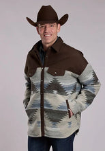 Load image into Gallery viewer, Roper 3342 Aztec (Brown) - Men's Fleece Shirt Jacket
