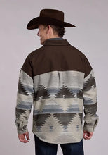 Load image into Gallery viewer, Roper 3342 Aztec (Brown) - Men's Fleece Shirt Jacket
