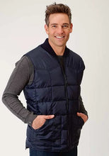 Load image into Gallery viewer, Roper 1473 Poly Filled (Navy) - Men's Vest

