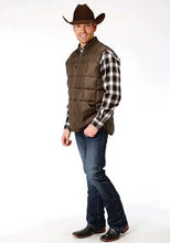 Load image into Gallery viewer, Roper 1473 Poly Filled (Brown) - Men's Vest
