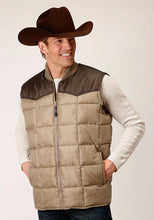 Load image into Gallery viewer, Roper 1473 Poly Filled (Brown/Tan) - Men's Vest
