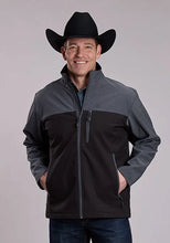 Load image into Gallery viewer, Roper 3418 Tech Fleece (Black) - Men's Softshell Jacket
