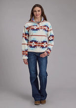 Load image into Gallery viewer, Roper 2322 Aztec (White) - Women's Fleece Pullover
