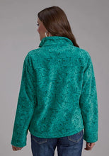 Load image into Gallery viewer, Roper 2322 Tropical Print (Green) - Women's Fleece Pullover
