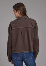Load image into Gallery viewer, Roper 2272 Printed Knit (Brown) - Women's Cropped Jacket

