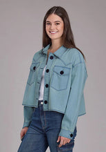 Load image into Gallery viewer, Roper 2450 Cropped (Blue) - Women's Denim Jacket

