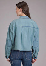 Load image into Gallery viewer, Roper 2450 Cropped (Blue) - Women's Denim Jacket
