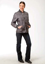 Load image into Gallery viewer, Roper 1473 Quilted Poly (Grey) - Women's Jacket
