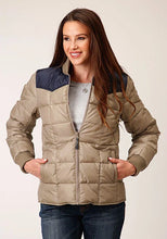 Load image into Gallery viewer, Roper 1473 Quilted Poly (Navy/Khaki) - Women's Jacket
