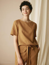 Load image into Gallery viewer, 100% Linen Two-Piece Casual Linen Tracksuit COLLEEN

