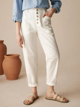 Load image into Gallery viewer, Linen Simple Button Fly Trousers HEIDI
