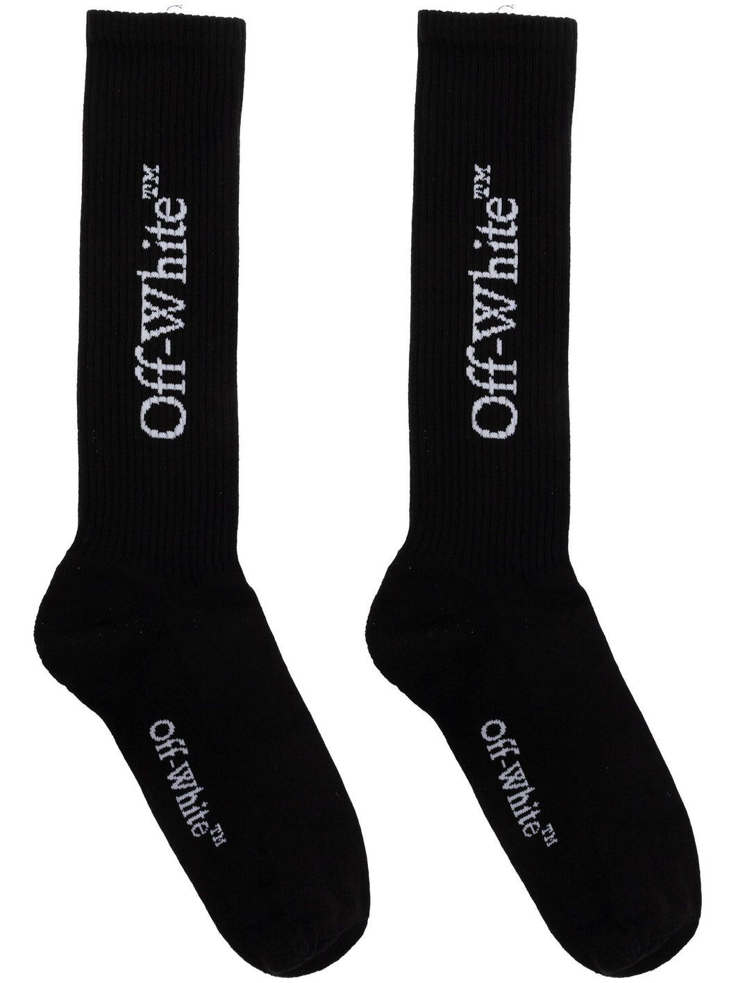 Off White Men Bookish Long Socks