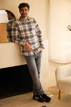 Load image into Gallery viewer, Brian Flannel Plaid Shirt - Jet Stream Combo
