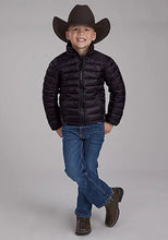 Load image into Gallery viewer, Roper Boy's Lightweight Puffer Coat (Black) - Children's Jacket
