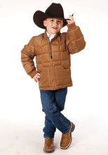 Load image into Gallery viewer, Roper Boy's Polyfill Puffer Coat (Brown) - Children's Jacket
