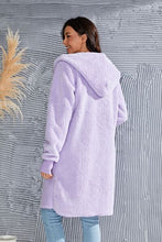 Load image into Gallery viewer, Red Double Take Full Size Hooded Teddy Bear Jacket with Thumbholes Ultra-Cozy &amp; Stylish Comfortable Outerwear
