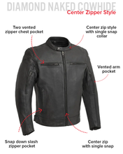 Load image into Gallery viewer, Top Performer Men's Motorcycle Leather Jacket
