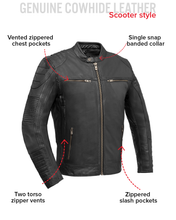 Load image into Gallery viewer, Raptor Men's Motorcycle Leather Jacket
